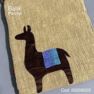 قواره بافت نپالی دست دوز کرم لاما اپلیک