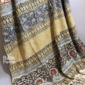 قواره چاپ سنگی کاردست نواری هندی باتیک پارچه