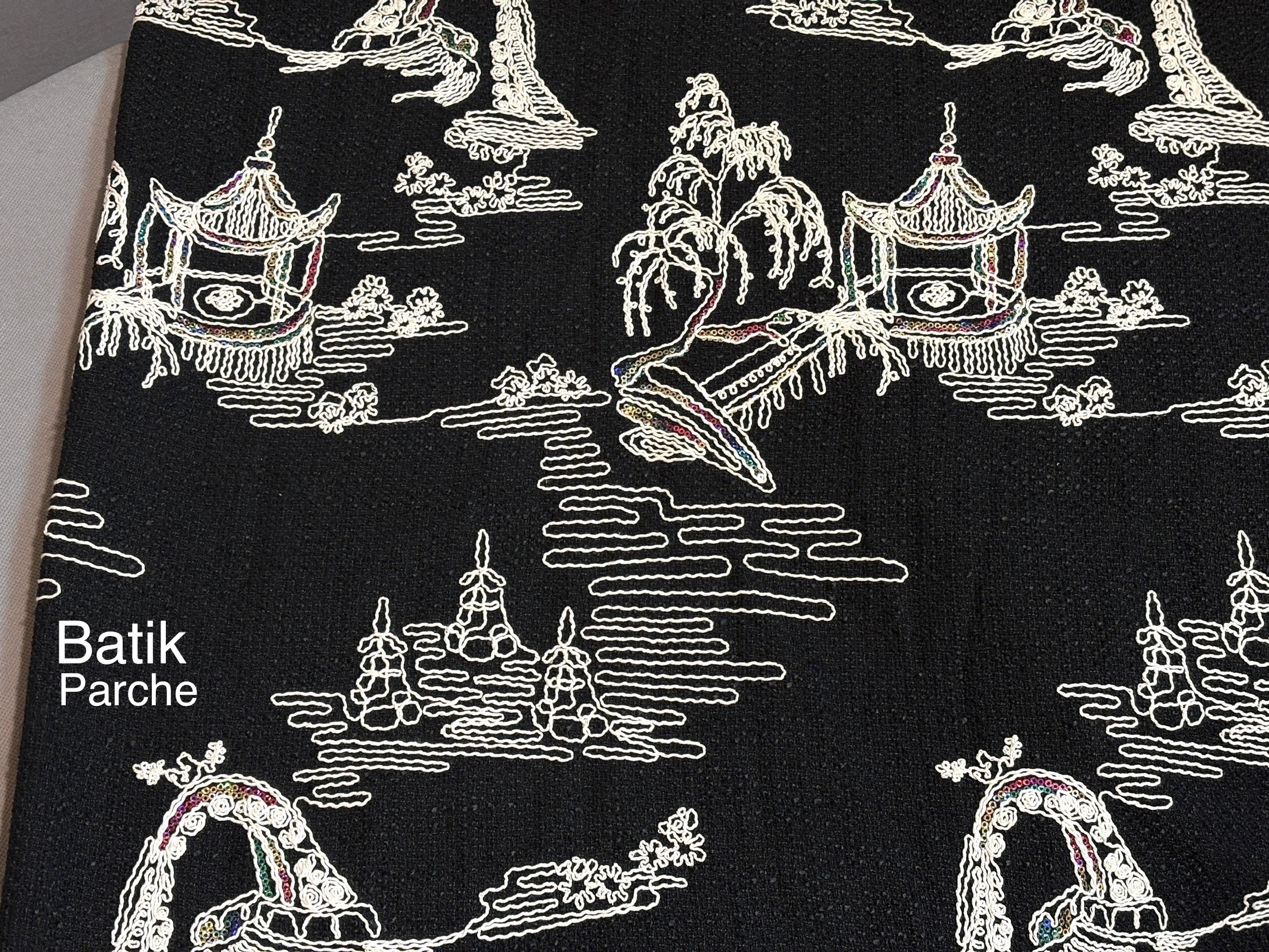 شنل بافت سوزن دوزی هند کاردست باتیک پارچه