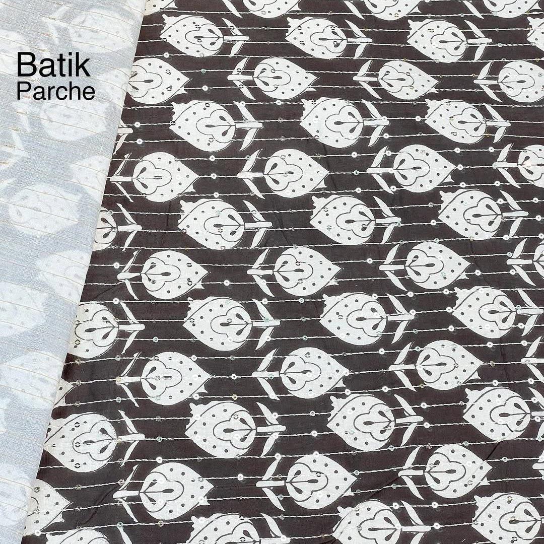 پارچه باتیک دولایه با پولک آناندا باتیک پارچه بازار بزرگ تهران بازار پارچه ایران