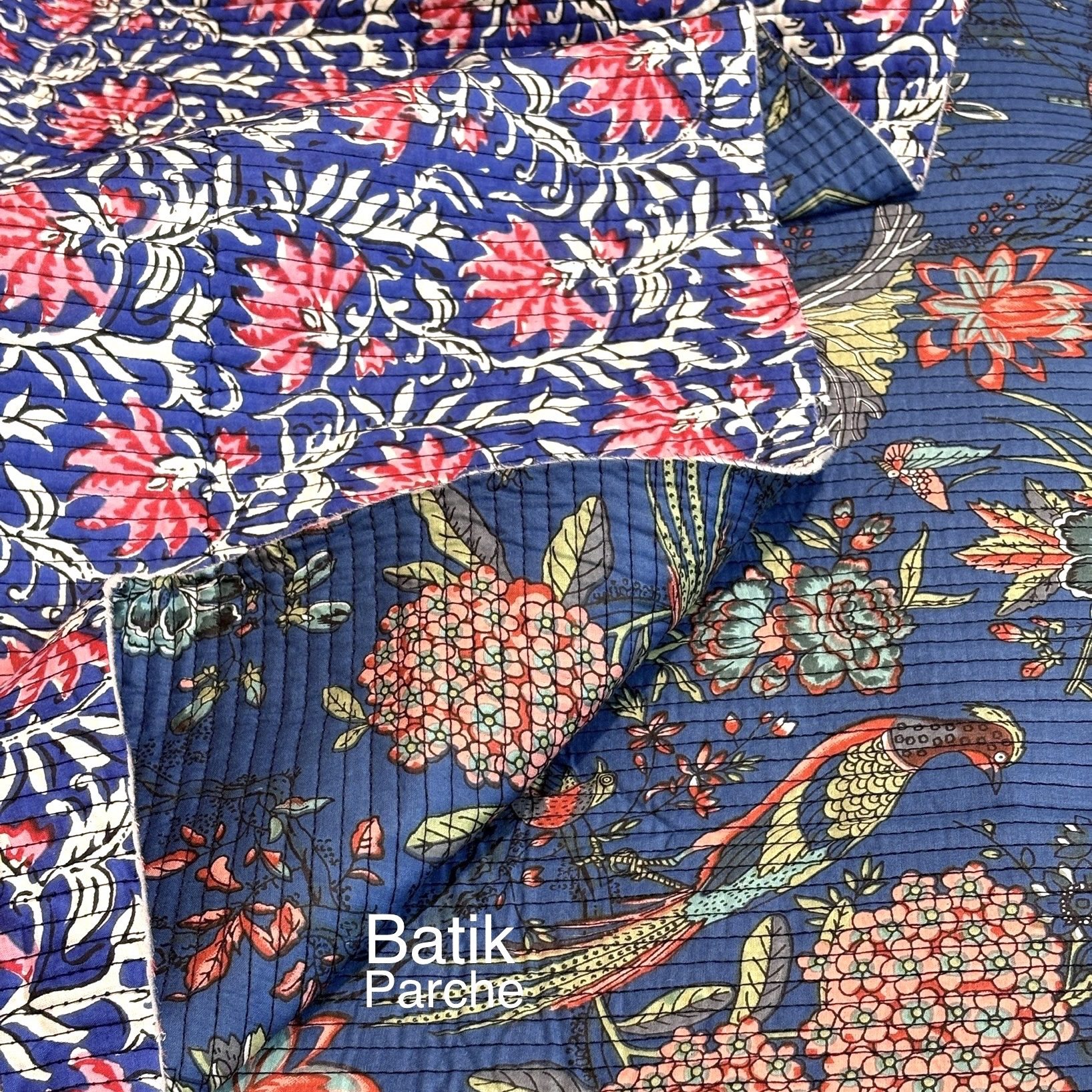 باتیک پنبه دوزی دورو باتیک پارچه بازار بزرگ پارچه فروش های ارسال به سراسر ایران.Double-sided cotton batik, batik fabric, big bazaar fabric sellers, shipping all over Iran.
