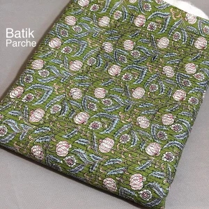 پارچه باتیک پنبه دوزی دورو باتیک پارچه بازار بزرگ پارچه ایران.Double-sided embroidered cotton batik fabric, big Iranian fabric market.
